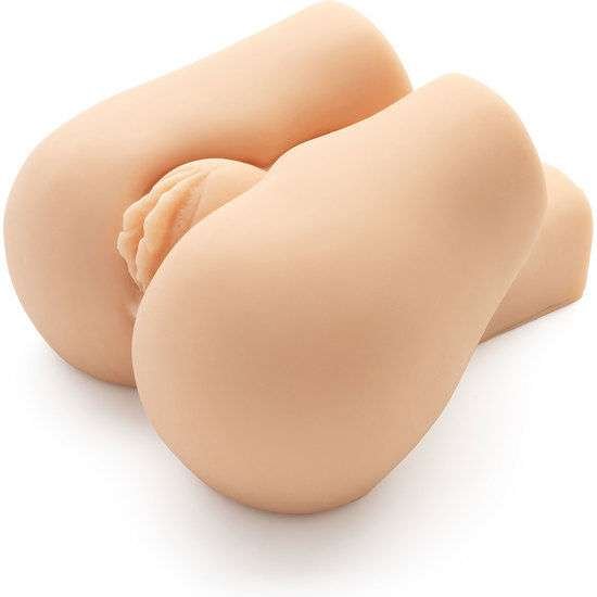 Masturbatore anatomicico con vibrazione e doppio foro per massima intensità