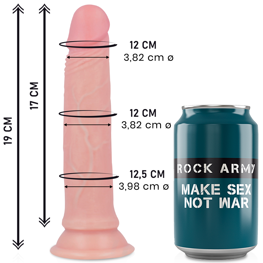 Dildo Realistico in Silicone Liquid Avenger con Base a Ventosa e Dettagli Precisi