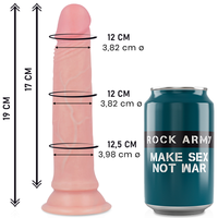 Thumbnail for Dildo Realistico in Silicone Liquid Avenger con Base a Ventosa e Dettagli Precisi