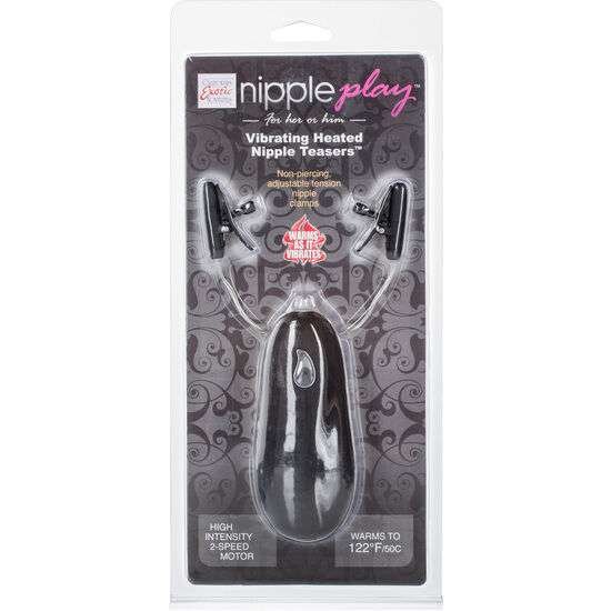 Vibratori Capezzoli Riscaldati con Pinzette Intense e Vibratione Duale