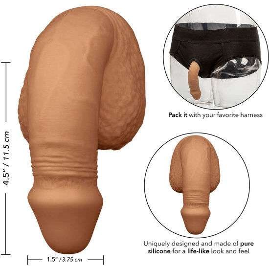 Penis in Silicone Realistico Impermeabile con Base Sicura da 13 x3,75 cm