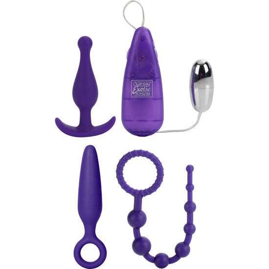 Kit Massaggiatore Anale con Telecomando e Plugs in Silicone