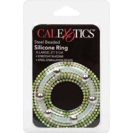 Anello in Silicone con Perle in Acciaio per Piacere e Resistenza