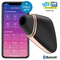 Thumbnail for Triangolo d'Amore Nero Satisfyer Connect: Vibrazioni e App Premium