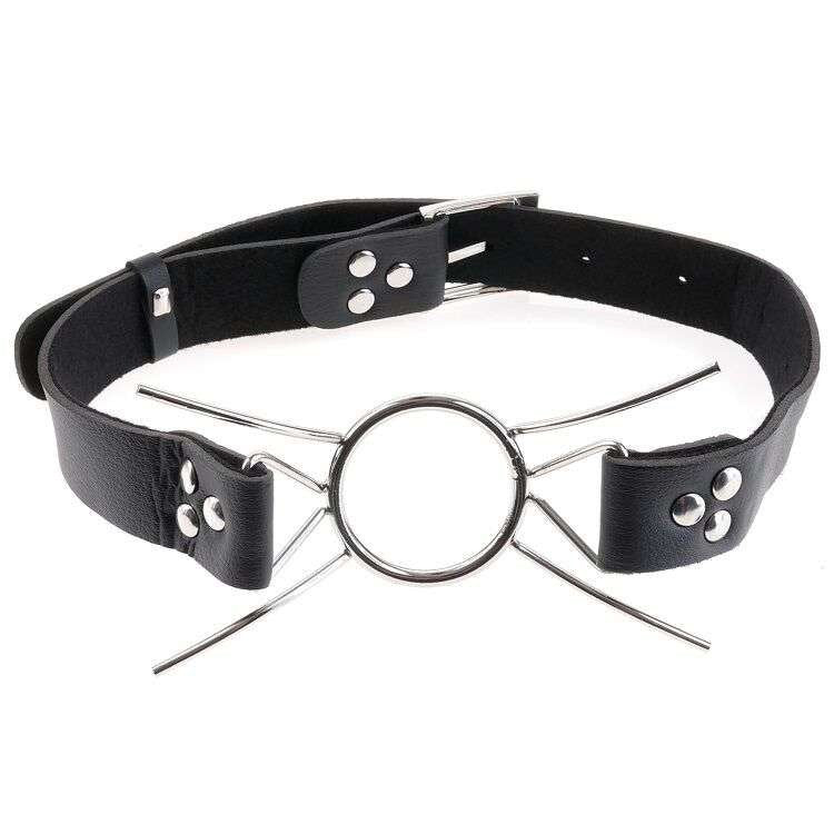 Bavaglio Estremo Spider con Gambo in Acciaio e Cinturino in Pelle