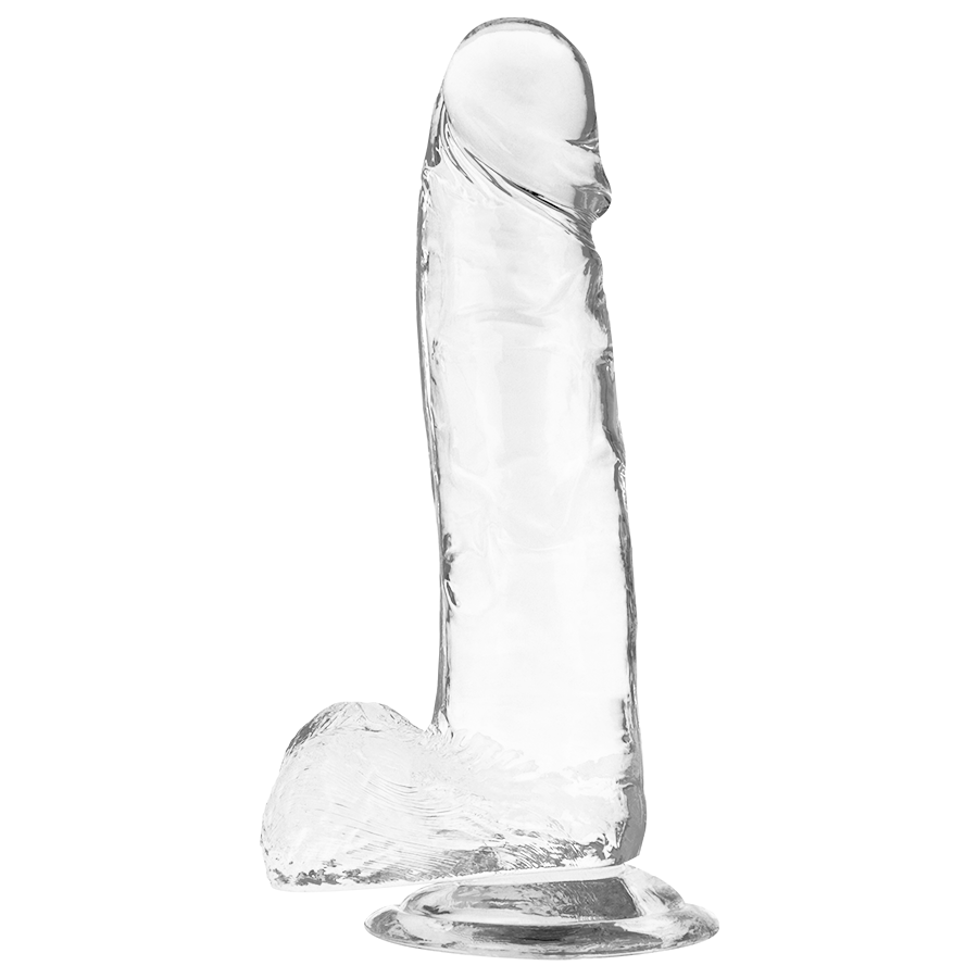 Dildo Trasparente Realistico X Ray Clear con Asse Flessibile e Vene
