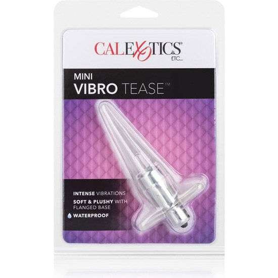 Vibratore Anale Elegante con Stimolatore Vibrante Argento 10 cm