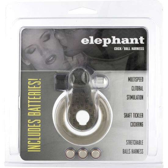 Anello vibrante con stimolatore elefante per pene e testicoli