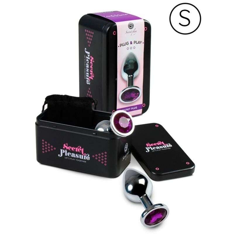 Plug anale in metallo conica viola - Sensazioni intense e riscaldabili