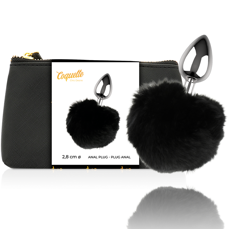 Plug anale in metallo Coquette con cristallo, eleganza e comfort