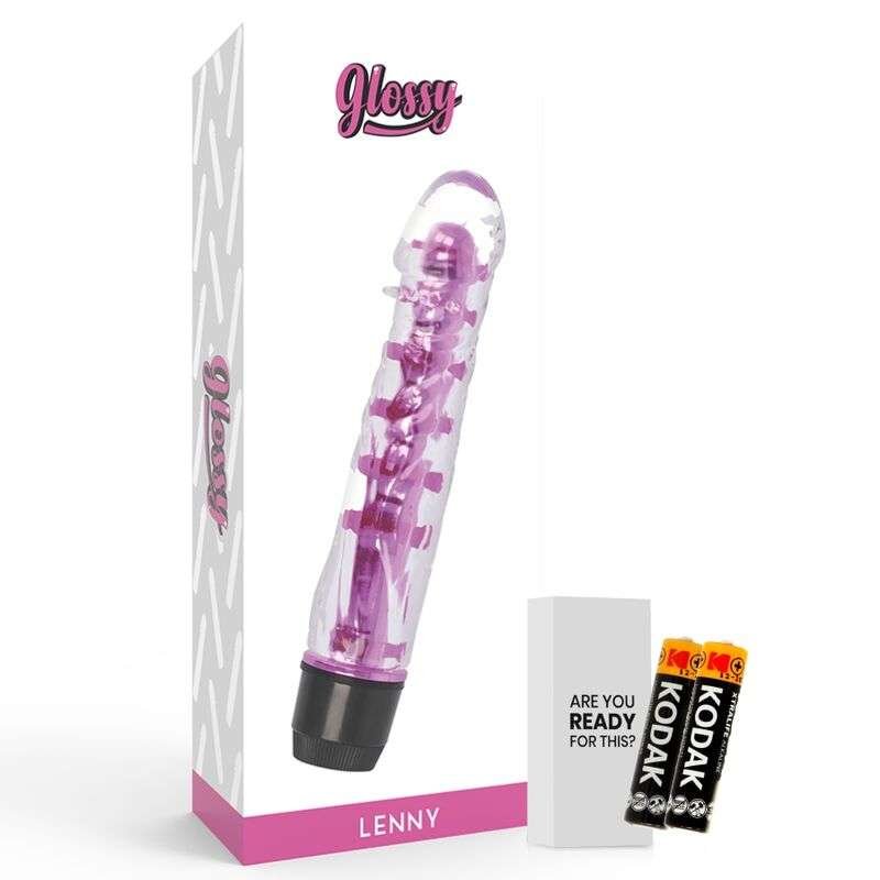 Vibratore Jelly Lenny in TPE, Impermeabile e Multi-Velocità