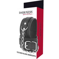 Thumbnail for Polsini Regolabili Darkness Bondage in Pelle PU e Metallo Antiallergico