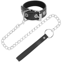 Thumbnail for Supporto BDSM con Catena in Metallo e Pelle Vegan Darkness