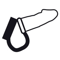 Thumbnail for Anello per Pene e Testicoli in Metallo Regolabile Nero per Più Durata