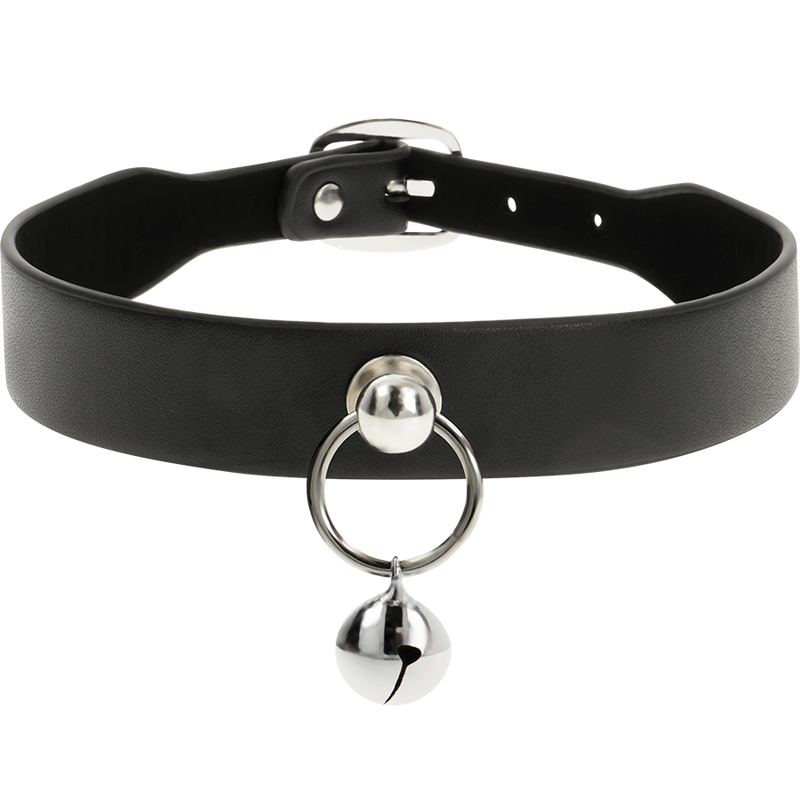Collana fetish in pelle vegana regolabile, accessorio elegante