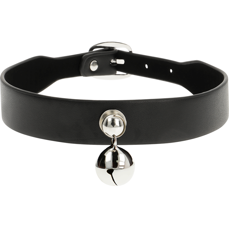 Collana fetish vegan regolabile elegante in pelle senza nichel