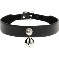 Thumbnail for Collana fetish vegan regolabile elegante in pelle senza nichel