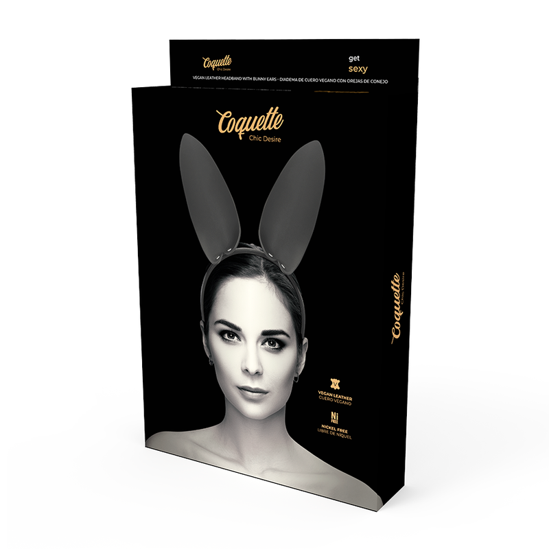 Cerchietto con Orecchie Coniglio in Pelle Vegana - Eleganza e Seduzione