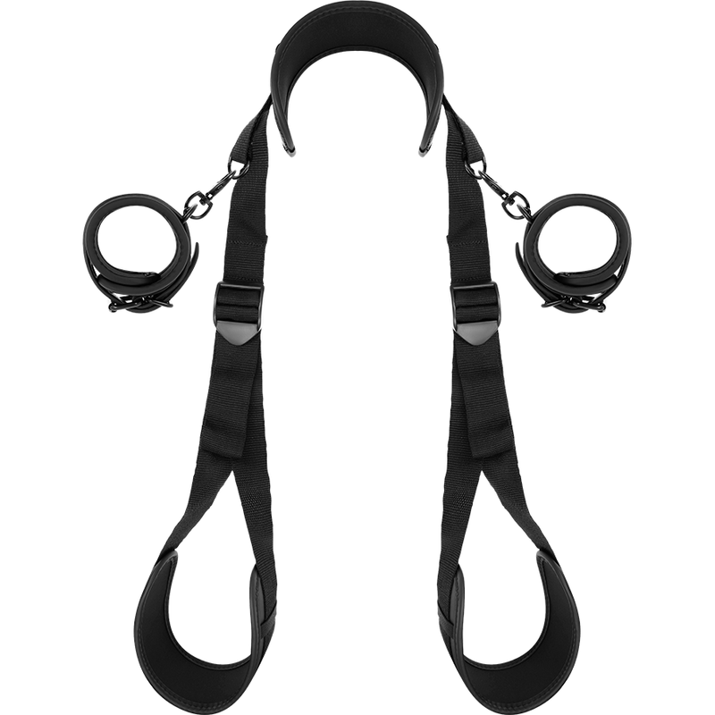 Set Attacchi BDSM Regolabili per Posizione Master in Pelle Vegana