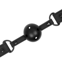 Thumbnail for Bavaglio BDSM in Pelle Vegana Regolabile per Giochi Fetish Submissive