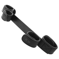Thumbnail for Set di Manette e Cavigliere in Pelle Vegana e Metallo Nickel Free per BDSM