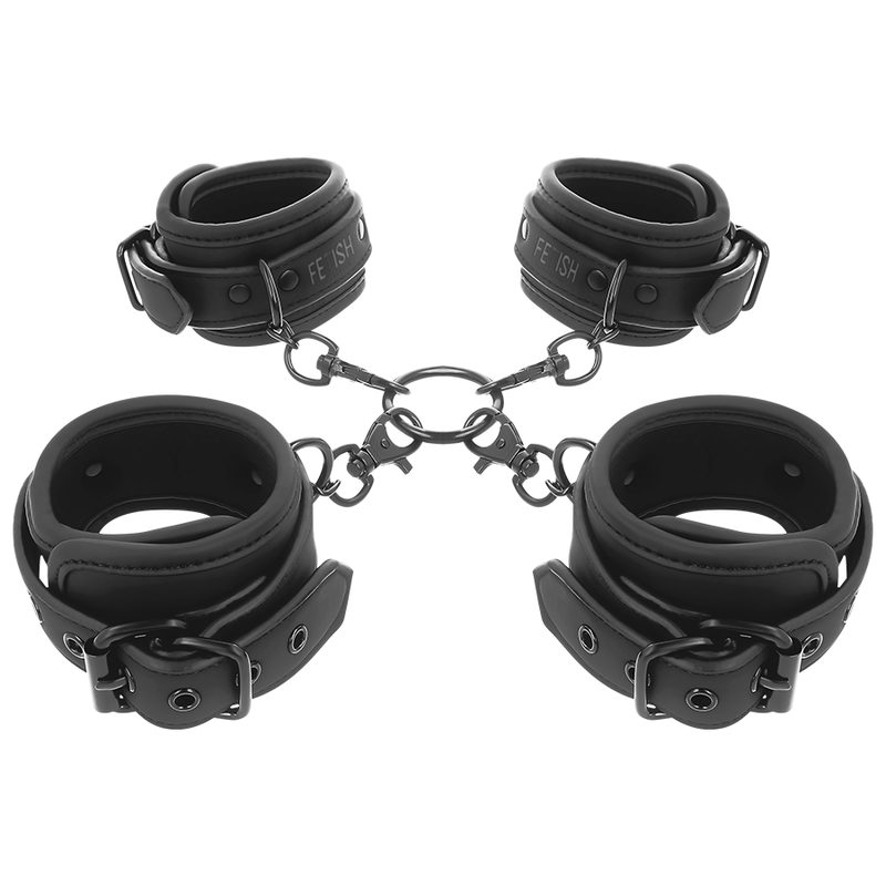 Polsini BDSM in Pelle Vegana per Sottomissione e Posture Variabili