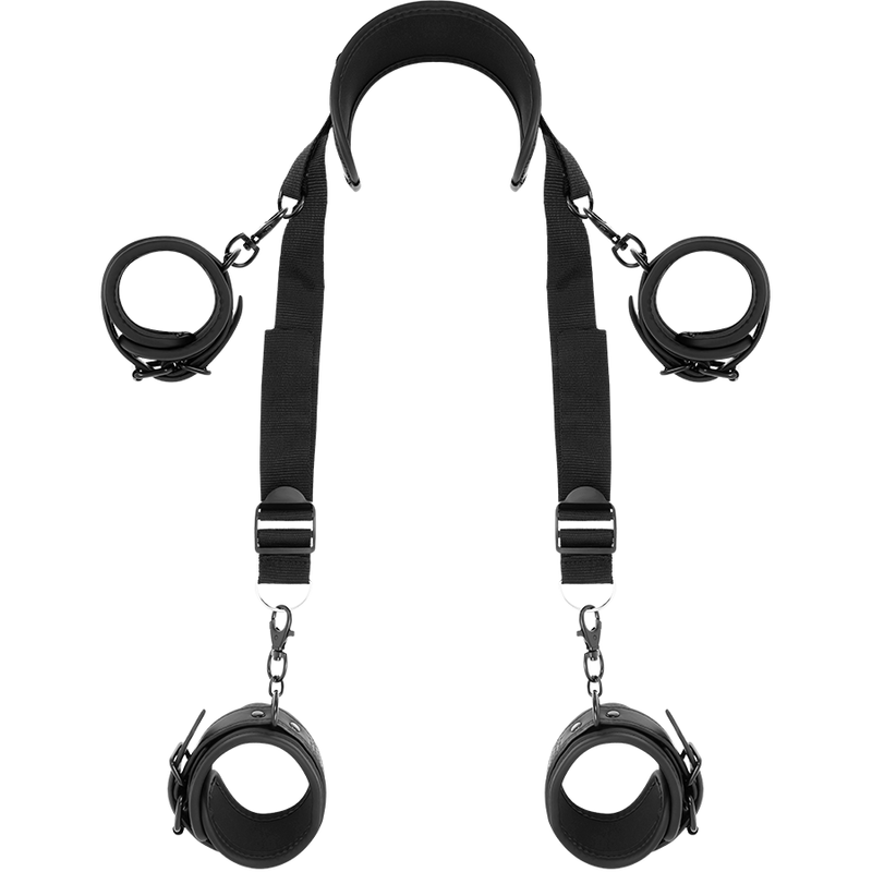 Set BDSM Master in Pelle Vegan Regolabile per Posizione Perfetta