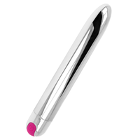 Thumbnail for Vibratore d'argento ricaricabile con 10 modalità di vibrazione per il massimo piacere