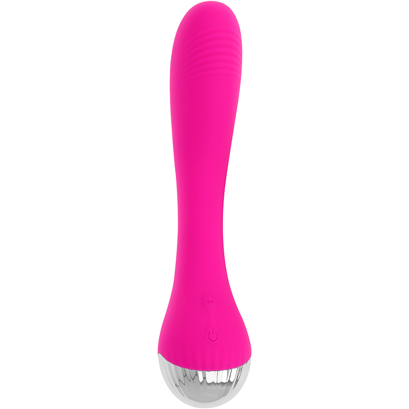 Vibratore Curvo in Silicone con 10 Modalità di Vibrazione Rosa