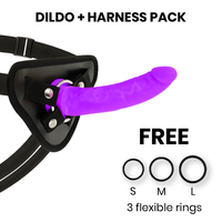 Thumbnail for Dildo in silicone medicale con imbracatura – Sicuro e ipoallergenico