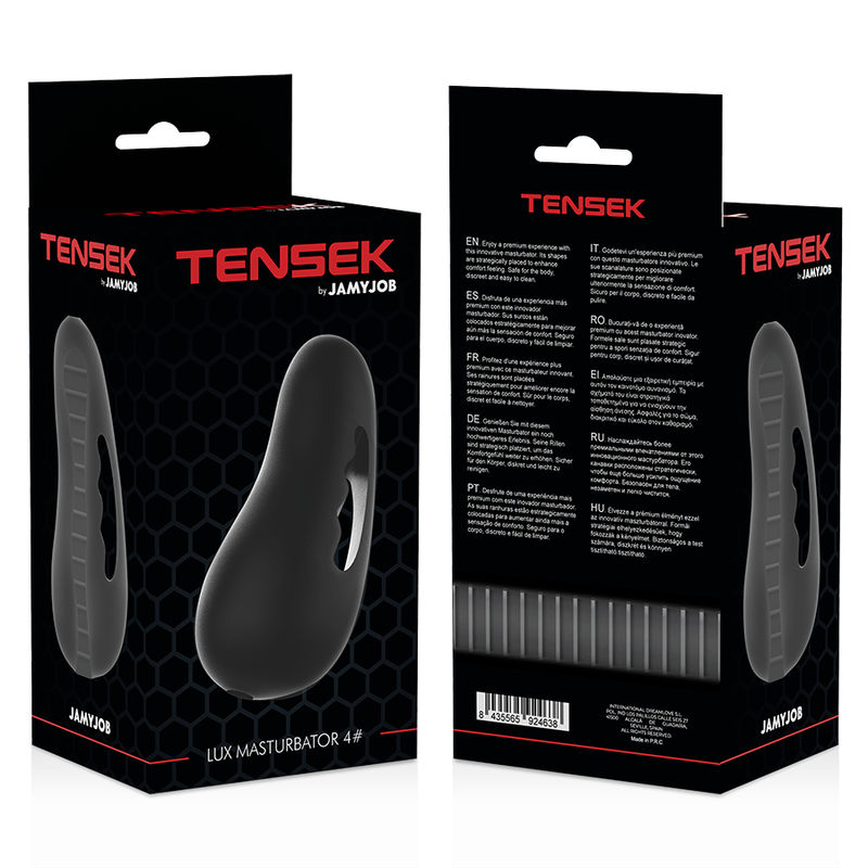 Masturbatore TENSEK 4 Nero con Design Ergonomico - Stimolazione Intensiva