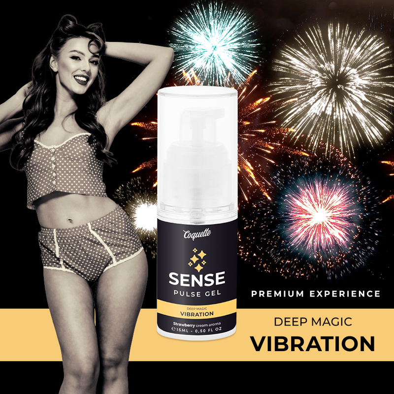 Vibratore Liquido COQUETTE SENSE PULSE Gel con Riscaldamento e Vibrazione