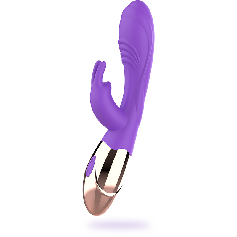Vibratore Rabbit Viora Oro e Lilla, Stimolazione Punto G e Clitoride