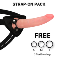 Thumbnail for Dildo Realistico con Imbracatura, Ventosa e Dettagli Venati