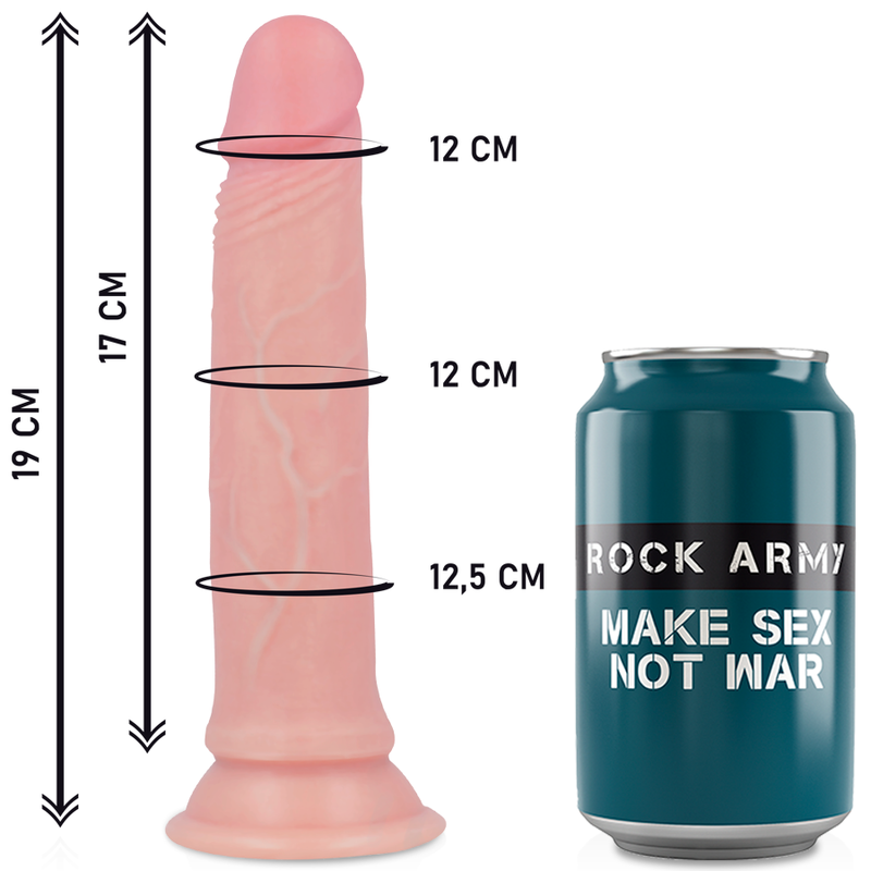 Dildo Realistico con Imbracatura e Ventosa, TPE Ipoallergenico