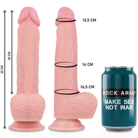 Thumbnail for Dildo Realistico in Silicone con Ventosa e Telecomando - Rock Army