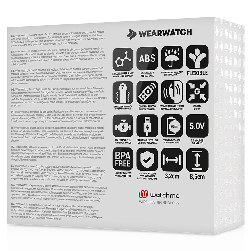 Vibratore Dual impermeabile con tech WATCHME per coppie e solista